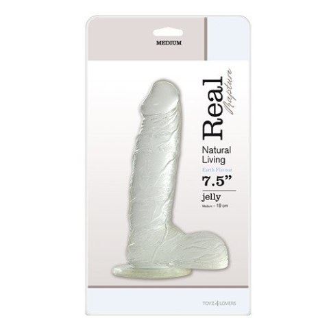 Dildo-JELLY DILDO REAL RAPTURE CLEAR 7.5""""""""