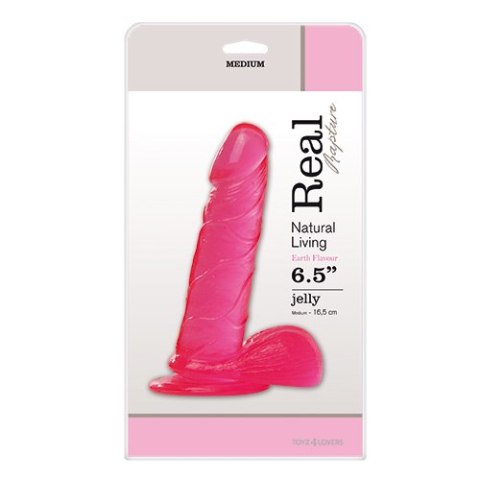 Dildo-JELLY DILDO REAL RAPTURE PINK 6,5""""