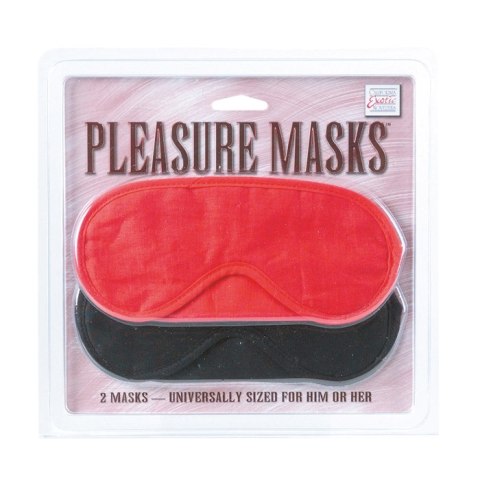 Maska-PLEASURE MASKS 2 PCS RED/BLACK