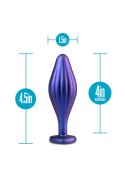 ANAL ADVENTURES MATRIX WAVY BLING PLUG SAPPHIRE