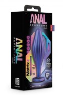 ANAL ADVENTURES MATRIX WAVY BLING PLUG SAPPHIRE