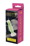 RADIANT SOFT SILICONE GLOW IN THE DARK PLUG SMALL GREEN