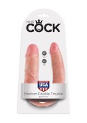 Dildo-COCK DOUBLE TROUBLE M FLESH