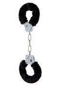 Kajdanki-FURRY FUN CUFFS BLACK PLUSH