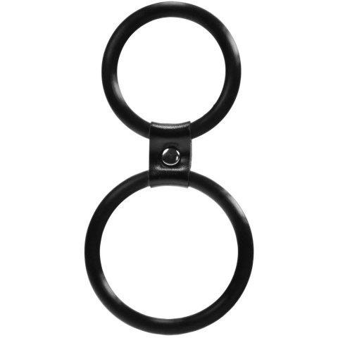 Pierścień- Me You Us Dual Ring Cock Ring Black