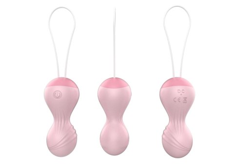 Kulki-Vibrating Silicone Kegel Balls USB 10 Function / Remote control -Flesh Kulki-Vibrating Silicone Kegel Balls USB 10 Function / Remote control -Flesh