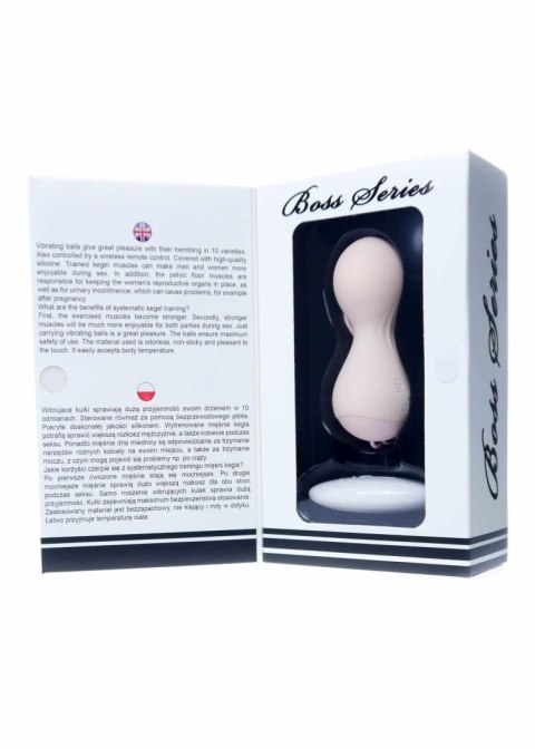 Kulki-Vibrating Silicone Kegel Balls USB 10 Function / Remote control -Flesh Kulki-Vibrating Silicone Kegel Balls USB 10 Function / Remote control -Flesh