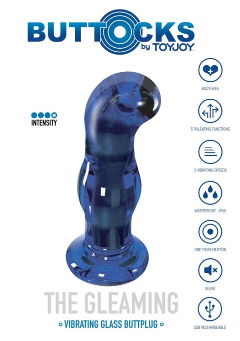 The Gleaming Glass Buttplug Blue The Gleaming Glass Buttplug Blue