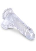 King Cock 5 Inch Cock w Balls Transparent