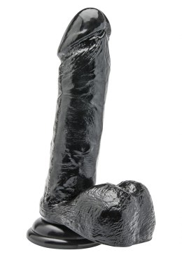 Dildo-COCK 7 INCH W/ BALLS BLACK