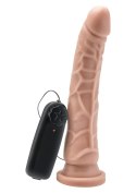 Dildo-COCK 8 INCH FLESH VIBRATING