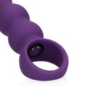 Teardrop Shaped Anal Vibrator - Clear Purple