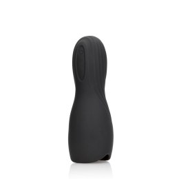 Vibrating Masturbator Sleeve - Licorice Black