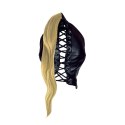 Mask with Blonde Ponytail - Black