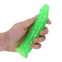 Slim Realistic Dildo with Suction Cup - Glow in the Dark - 6'' / 15,5 cm