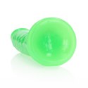 Slim Realistic Dildo with Suction Cup - Glow in the Dark - 9'' / 22,5 cm