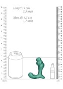 Stacked Vibrating Prostate Massager with Remote Control - Metallic Green