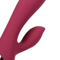 Smooth Silicone Rabbit Vibrator - Dark Cherry