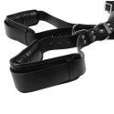 Padded Thigh Sling with Hand Cuffs - Black