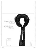 Padded Thigh Sling with Hand Cuffs - Black