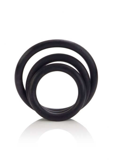 Pierścień-RUBBER RING BLACK SET 3PCS