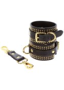 Studded Wrist Cufs Set Black