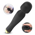 Stymulator-Silicone Massager Black USB 6 Vibration