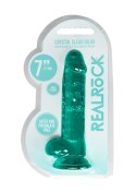 7"""" / 19 cm Realistic Dildo With Balls - Turquoise