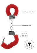 Beginner""s Handcuffs Furry - Red