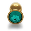 Round Gem Butt Plug - Small