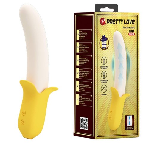 PRETTY LOVE - Banana Greek, 7 vibration functions 3 thrusting settings