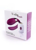 Rewelacyjny wibrator dla PAR lub zabawy SOLO-V-Vibe Purple USB 7 Function / Remote Control