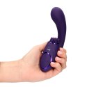 Gen - Rechargeable Triple Action G-Spot Vibrator with Pulse Wave and Vibrating Bristles - Purple