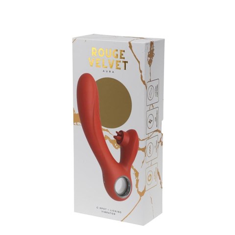 Rouge Velvet - G-Spot + Licking Vibrator