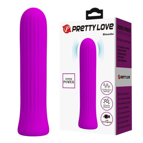 PRETTY LOVE - Blanche Purple, 12 vibration functions Memory function