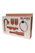 BLAZE ELITE BDSM SET COGNAC VEGAN LEATHER