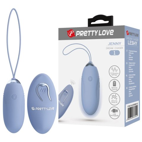 PRETTY LOVE - JENNY Dream chaser 1, Blue, Wireless remote control 12 vibration functions