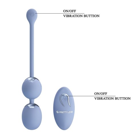 PRETTY LOVE - WILLIE Dream chaser 6, Blue, Wireless remote control 12 vibration functions Memory function PRETTY LOVE - WILLIE Dream chaser 6, Blue, Wireless remote control 12 vibration functions Memory function