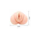 CRAZY BULL - Realistic Vagina Masturbator, Vibration Water lubricant, 3 AAA batteries