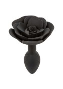 Small Rose Anal Plug Black