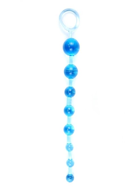 Plug/kulki-Jelly Anal 10 Beads Blue