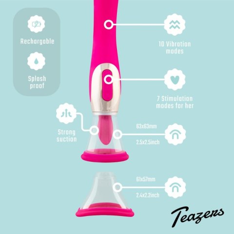 Pleasure Pump With G-Spot Vibrator - Pink Pleasure Pump With G-Spot Vibrator - Pink