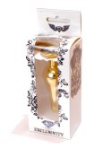 Plug-Jewellery Gold BUTT PLUG- Clear