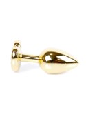 Plug-Jewellery Gold Heart PLUG- Black