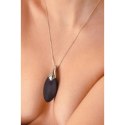 Vibrating necklace Liberty Leaf Black