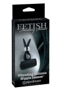 FETISH FANTASY SERIES LIMITED EDITION VIBRATING SILICONE NIPPLE LASSOS BLACK