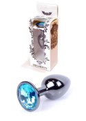 Plug-Jewellery Dark Silver PLUG- Light Blue