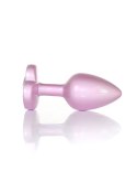 Plug-Jewellery Pearl Pink Heart PLUG- Clear S