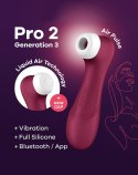 Pro 2 Generation 3with Liquid Air Technology, Vibration and Bluetooth/App wine red