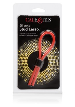 Pierścień-SILICONE STUD LASSO RED